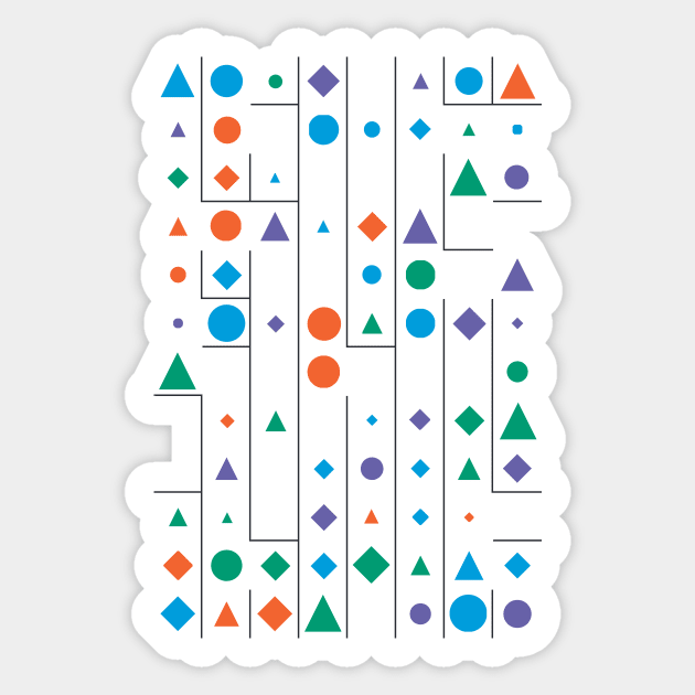 Amazing Geometric Animated Pattern Sticker by Trendy-Now